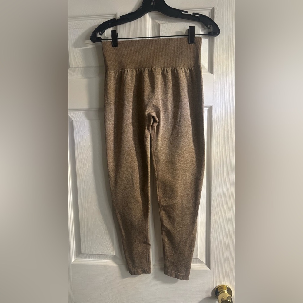 Til You Collapse Seamless Tan Leggings